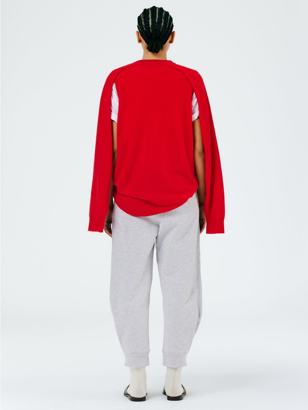 Tibi Calder Sweatpant in Grey - Picture 5 of 6